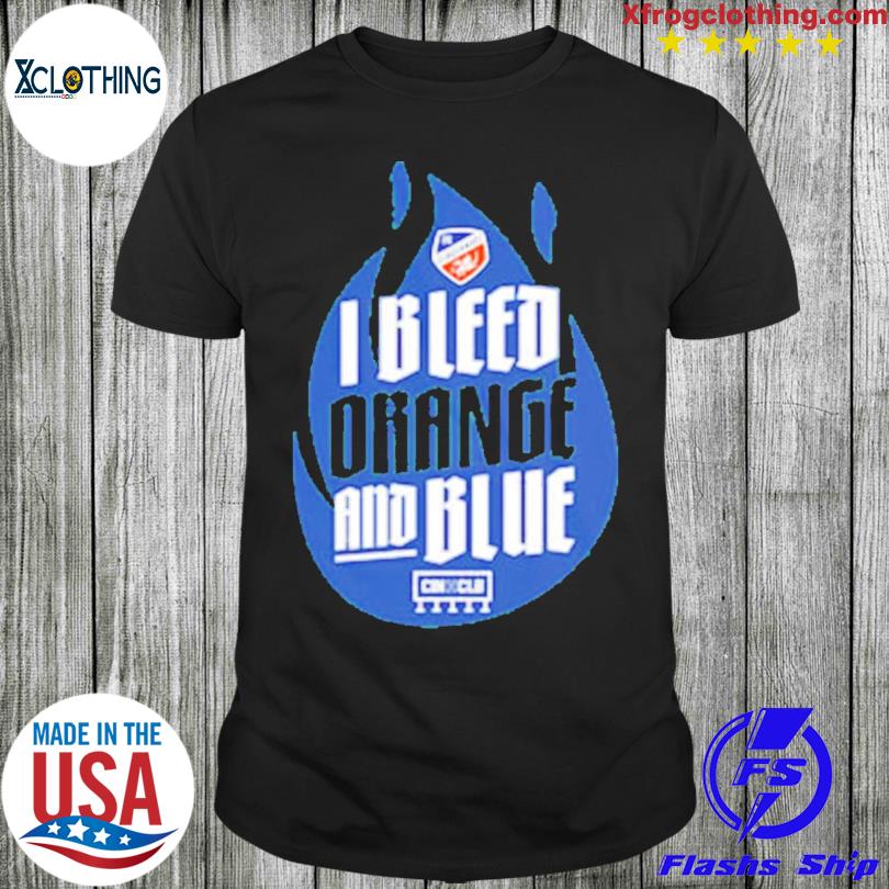 I Bleed Orange And Blue t-shirt