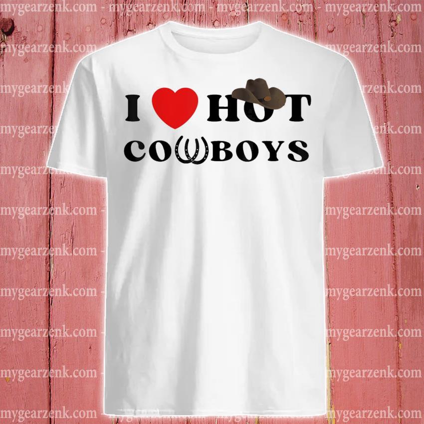 I Love Hot Cowboys - I Heart Cowboys Premium T-Shirt