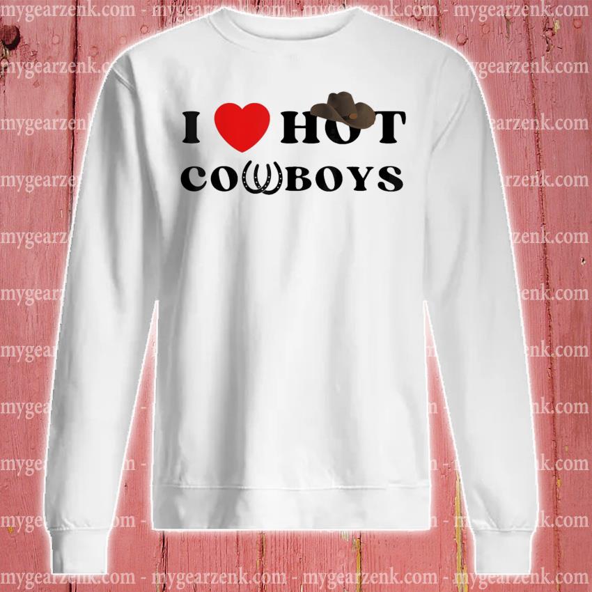 I Love Hot Cowboys - I Heart Cowboys Premium T-Shirt