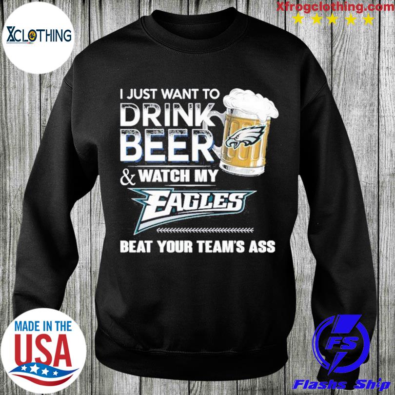 NFL Philadelphia Eagles Drink Beer And Watch My Eagles Shirt Gift for Fan -  YesItCustom