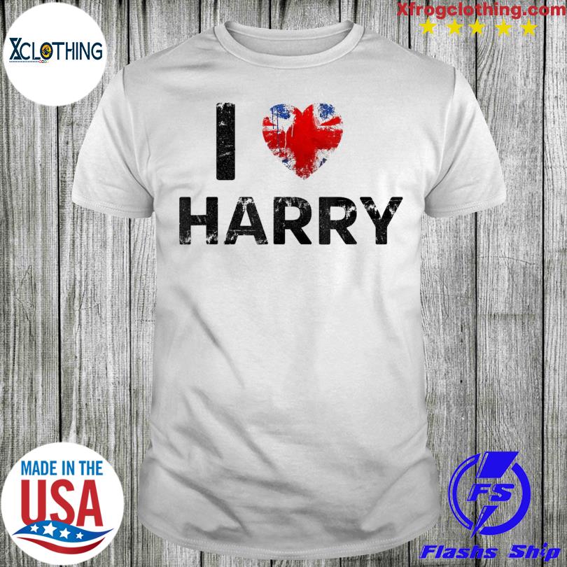 I Love Harry British Flag Tee Shirt