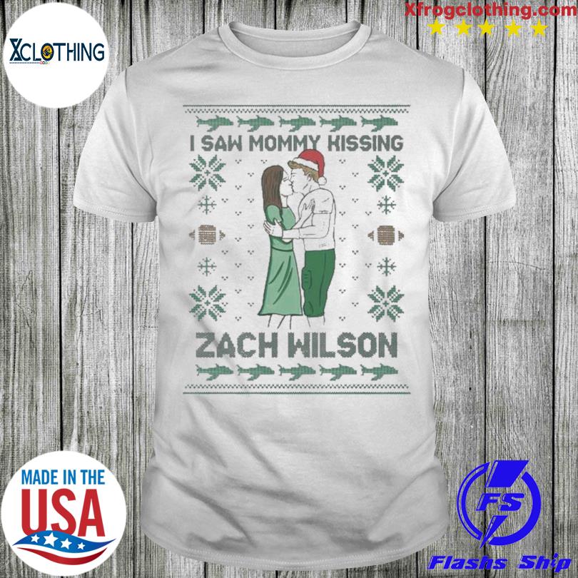 I saw mommy kissing Zach Wilson Christmas shirt, hoodie, sweater, long  sleeve and tank top