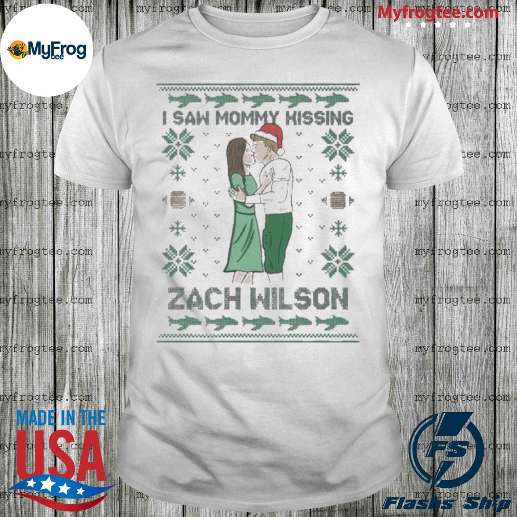 Ugly I saw mommy kissing Zach Wilson Merry Christmas 2022 T-shirt, hoodie,  sweater, long sleeve and tank top