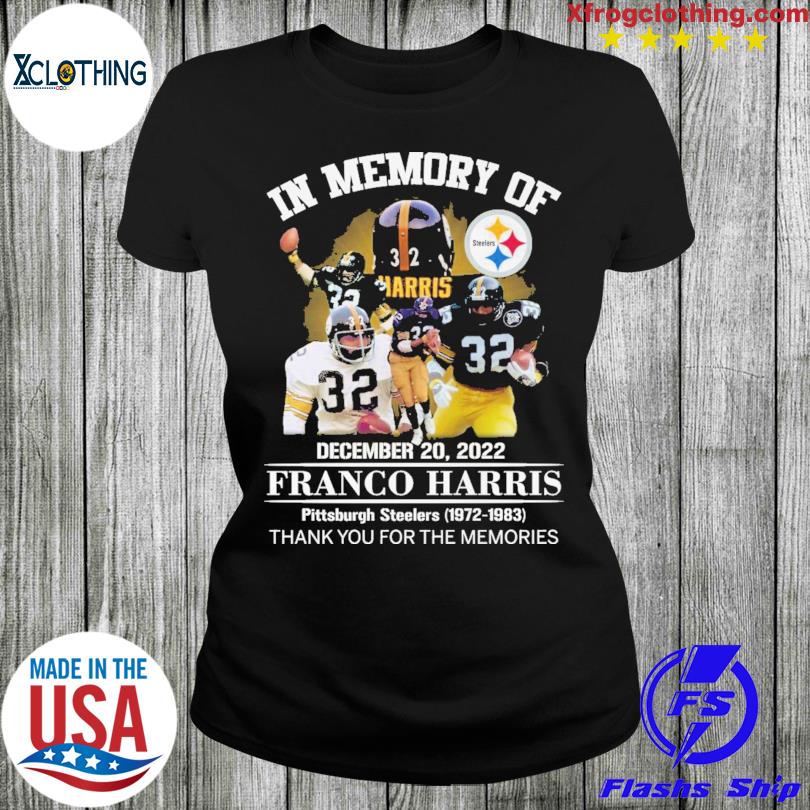 90th Anniversary 1933 – 2023 Pittsburgh Steelers Rip Franco Harris 1950 –  2022 Thank You For The Memories Signatures Shirt, hoodie, sweater, long  sleeve and tank top