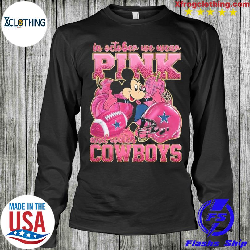 In October we wear pink and watch Dallas Cowboys Mickey Disney