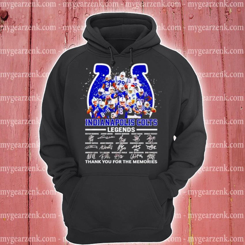 Indianapolis Colts legends thank you for the memories shirt - Online Shoping