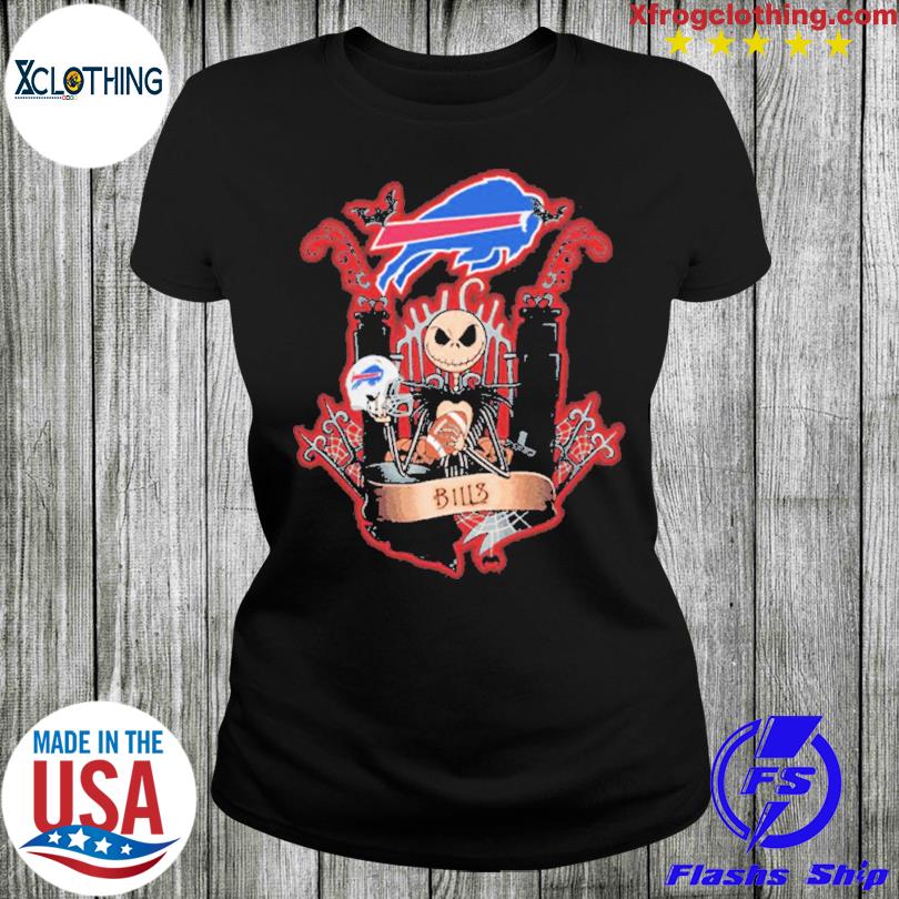 Jack Skellington Nothing Scares Me Im A Buffalo Bills Fan Halloween Shirt -  High-Quality Printed Brand