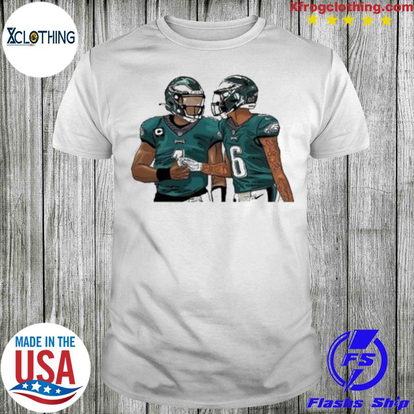 Jalen hurts and devonta smith philadelphia eagles football shirt, hoodie,  sweater, long sleeve and tank top