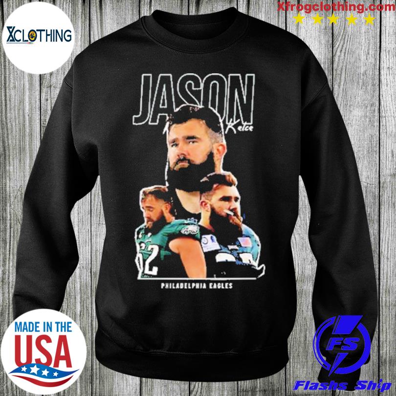 Jason Kelce Black Philadelphia Eagles Super Bowl LVII shirt