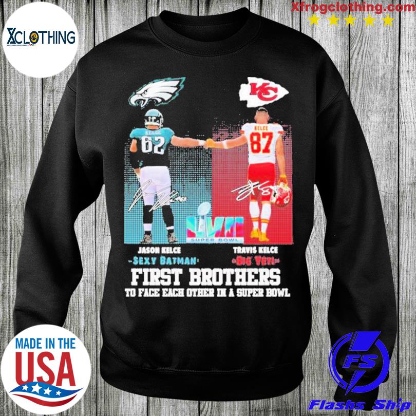 FREE shipping Jason Kelce vs Travis Kelce first brothers to face