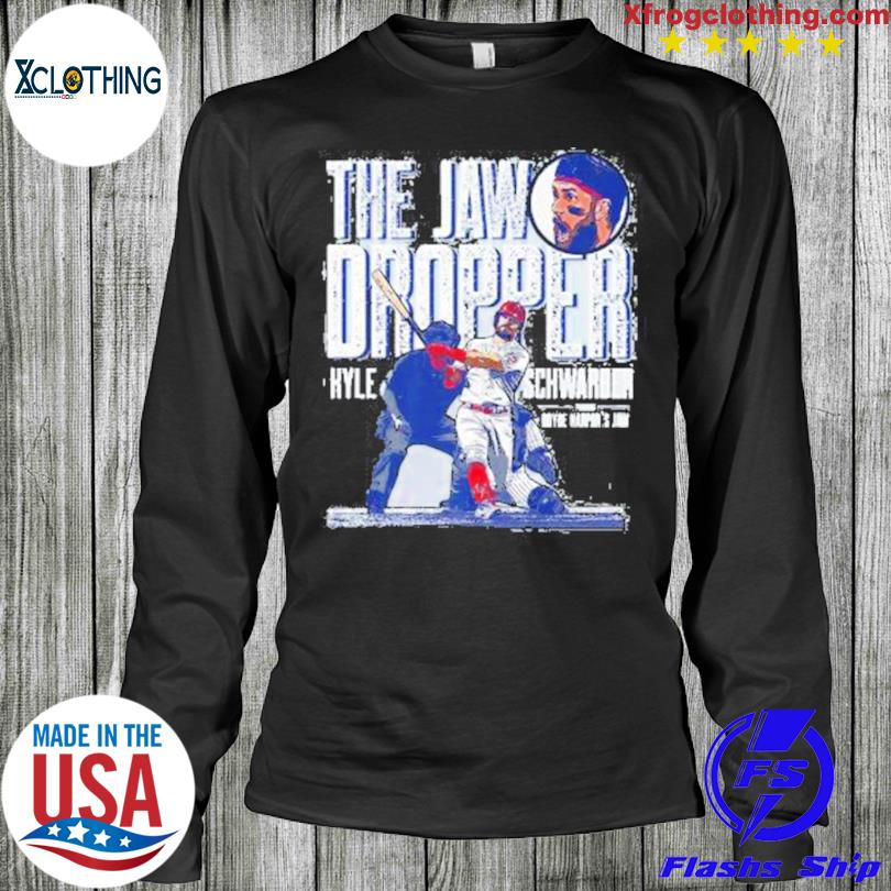 Jaw Dropper Kyle Schwarber Philadelphia MLBPA Premium T-Shirt