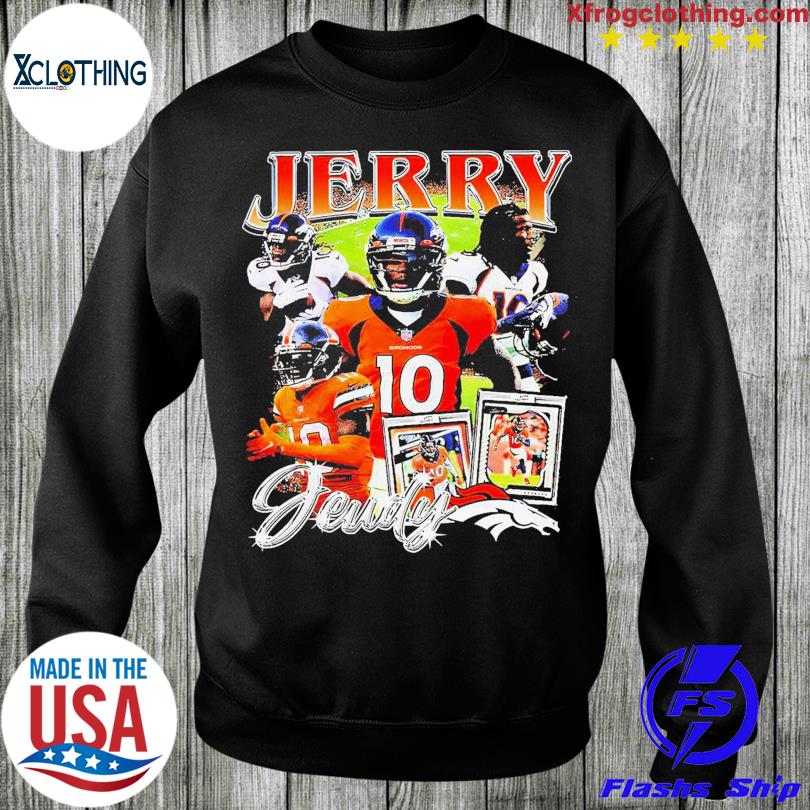 Jerry Jeudy Denver Broncos Vintage T Shirt, hoodie, sweater, long