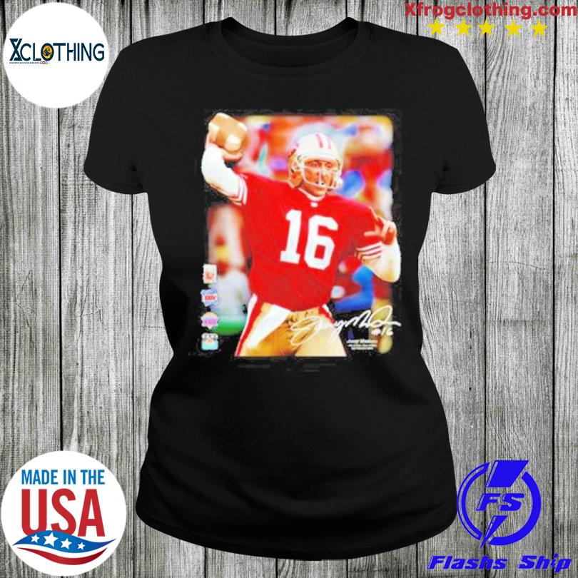 Joe Montana 16 Joe Cool San Francisco 49ers Hall Of Fame T-Shirt - TeeNavi