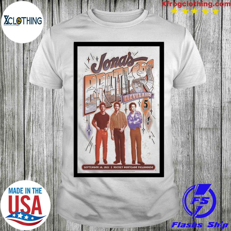 Jonas Brothers Sept 18 2023 Cleveland T-Shirt Limited, Custom prints store