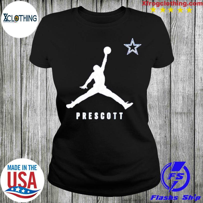 Jordan Brand Dak Prescott Navy Dallas Cowboys Lockup Shirt, hoodie