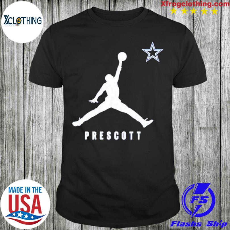 Jordan Brand Dak Prescott Navy Dallas Cowboys Lockup Shirt, hoodie, sweater  and long sleeve