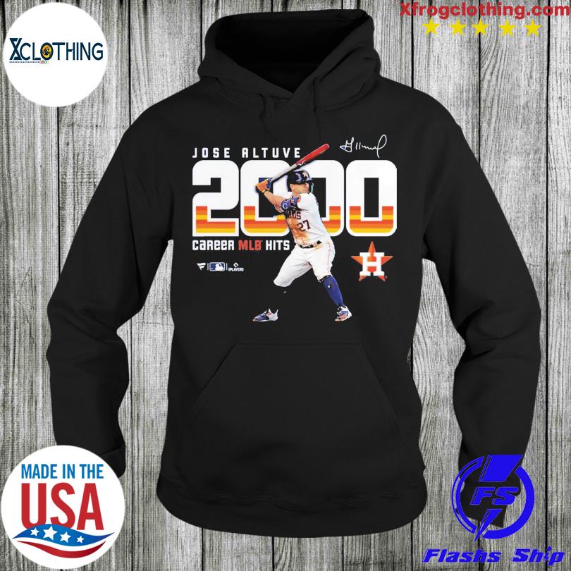 Jose Altuve Houston Astros Fanatics Branded 2,000 Career Hits T-Shirt - Navy