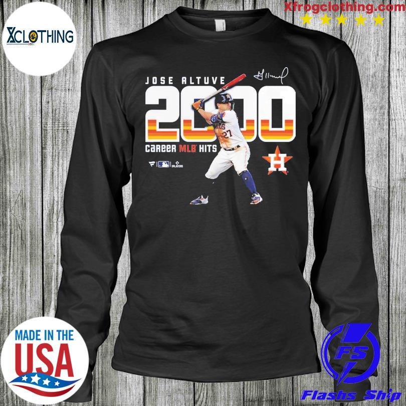 Official jose altuve 2000 hits houston T-shirt, hoodie, sweater, long  sleeve and tank top