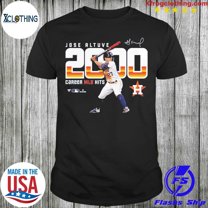 Jose Altuve Houston Astros Fanatics Branded 2000 Career Hits T