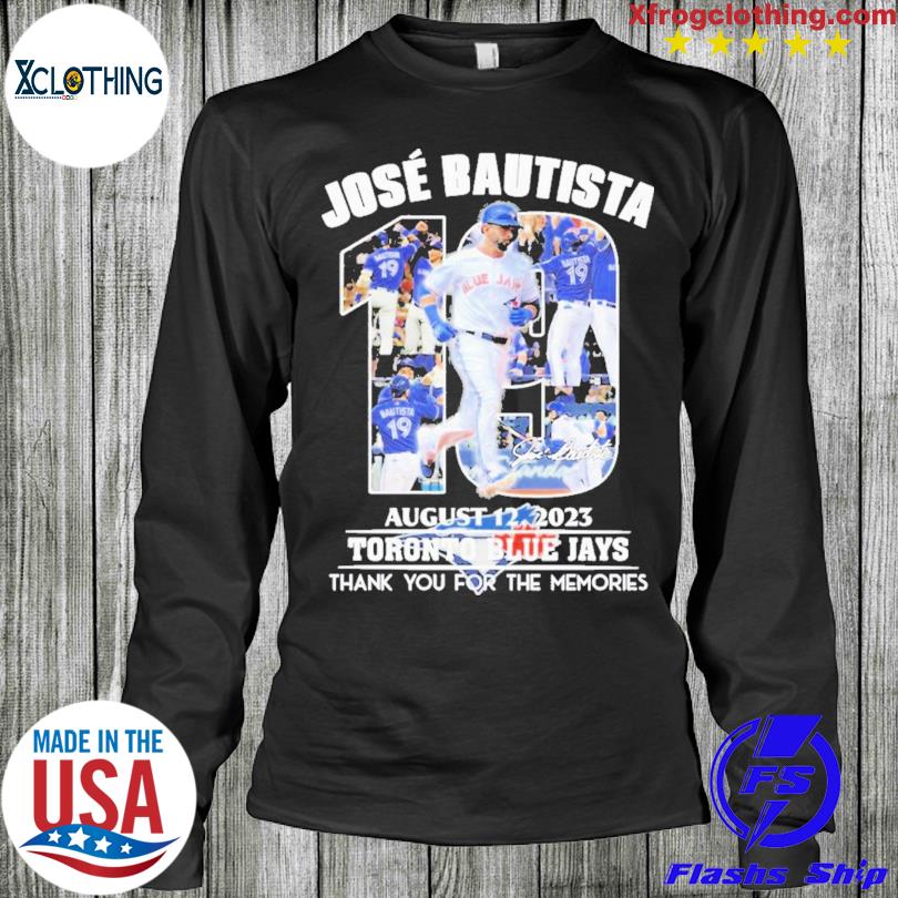 Endastore Jose Bautista August 2023 Thank You for The Memories Shirt