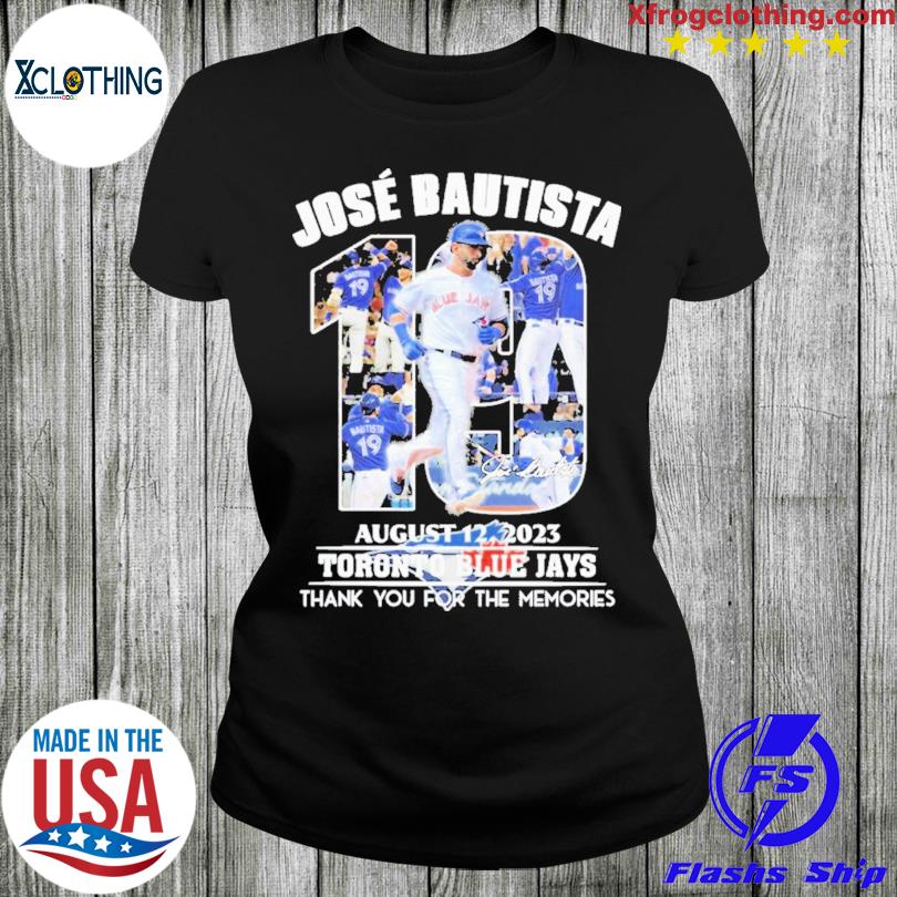 Endastore Jose Bautista August 2023 Thank You for The Memories Shirt