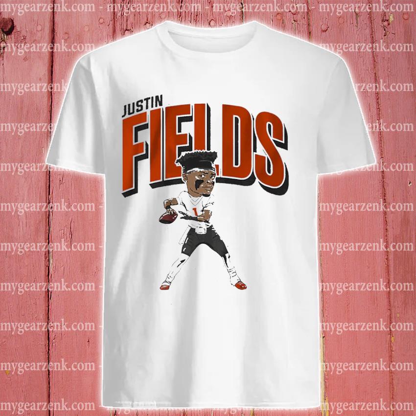 Justin fields caricature 2022 shirt, hoodie, sweater and long sleeve