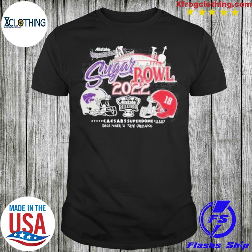 K-State Wildcats Vs Alabama Crimson Tide Allstate Sugar Bowl 2022 Superdome T-Shirt