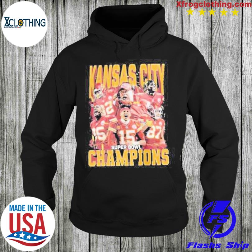 Kansas City Super Bowl 57 American Football Champion Hoodie - Bugaloo  Boutique