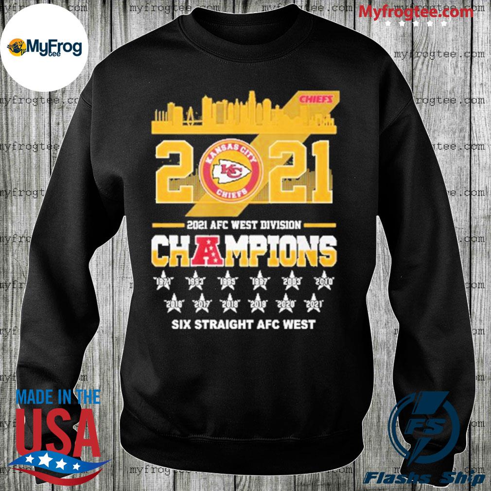 Kansas City Chiefs 2021 AFC west division champions shirt, hoodie, sweater  and long sleeve