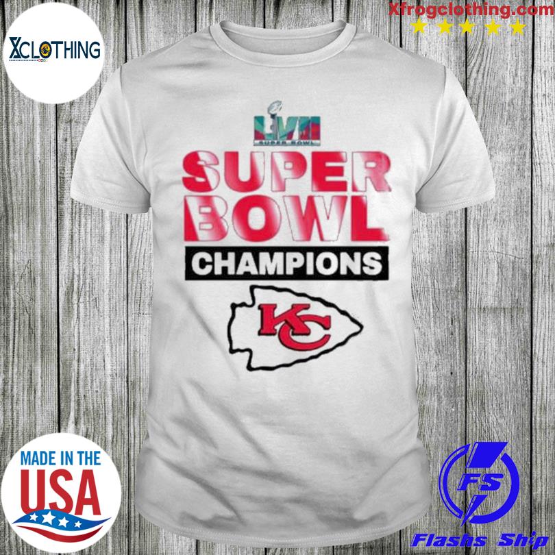 Kansas City Chiefs Super Bowl LVII Champions 2023 White T-Shirt