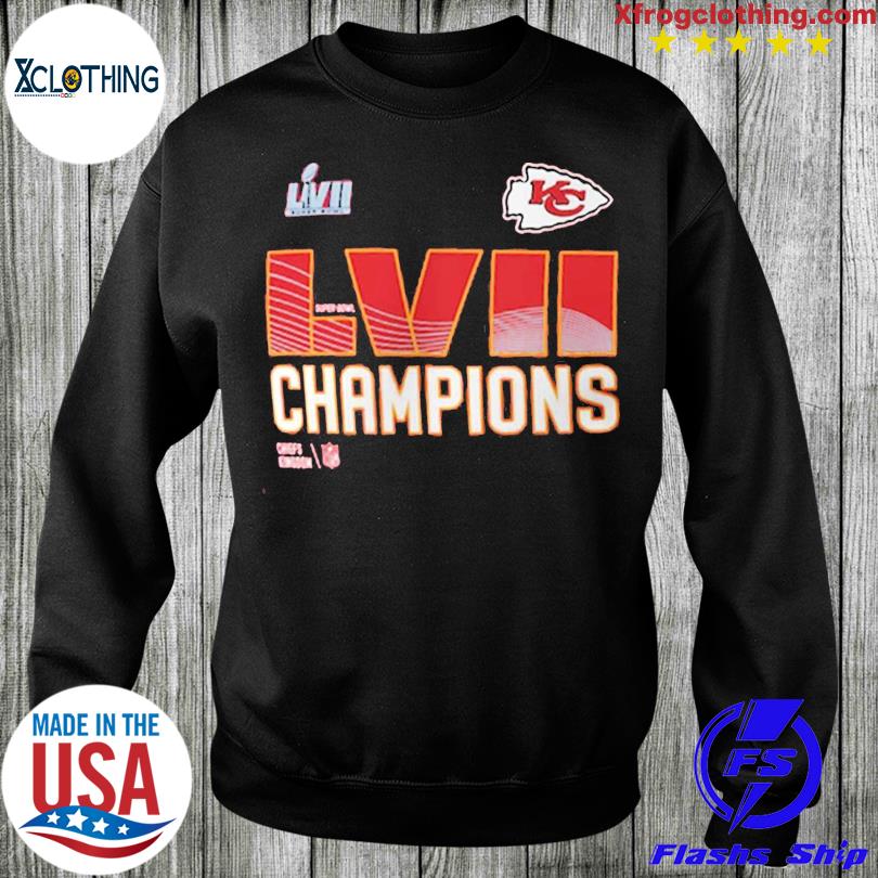 Kansas City Chiefs Grey Super Bowl LVII Champions T-Shirt by