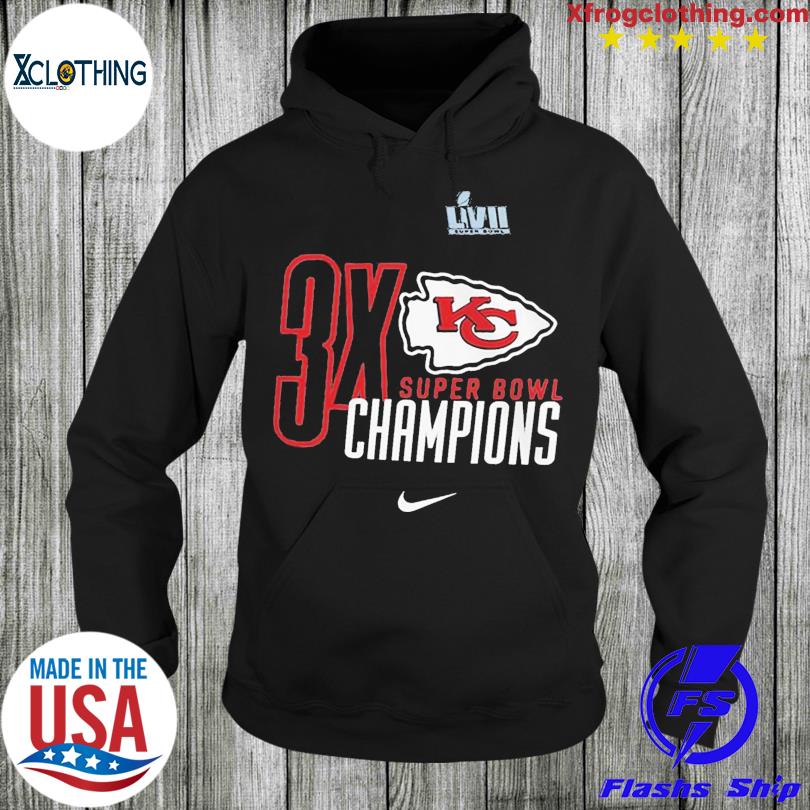 Kansas City Chiefs Three-time Super Bowl Champions 3X Sweatshirt, hoodie,  sweater and long sleeve