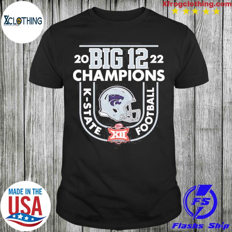 Kansas state wilDcats 2022 big 12 football conference champions locker room shirt