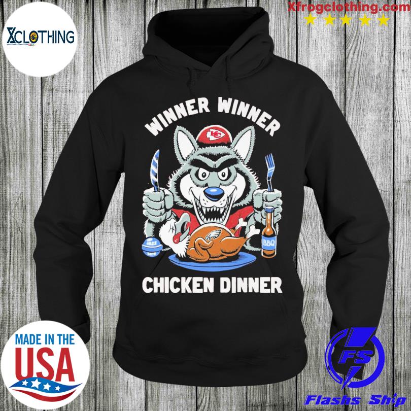 KC Wolf eat Philadelphia Eagles Winner winner chicken dinner shirt, hoodie,  sweater and long sleeve