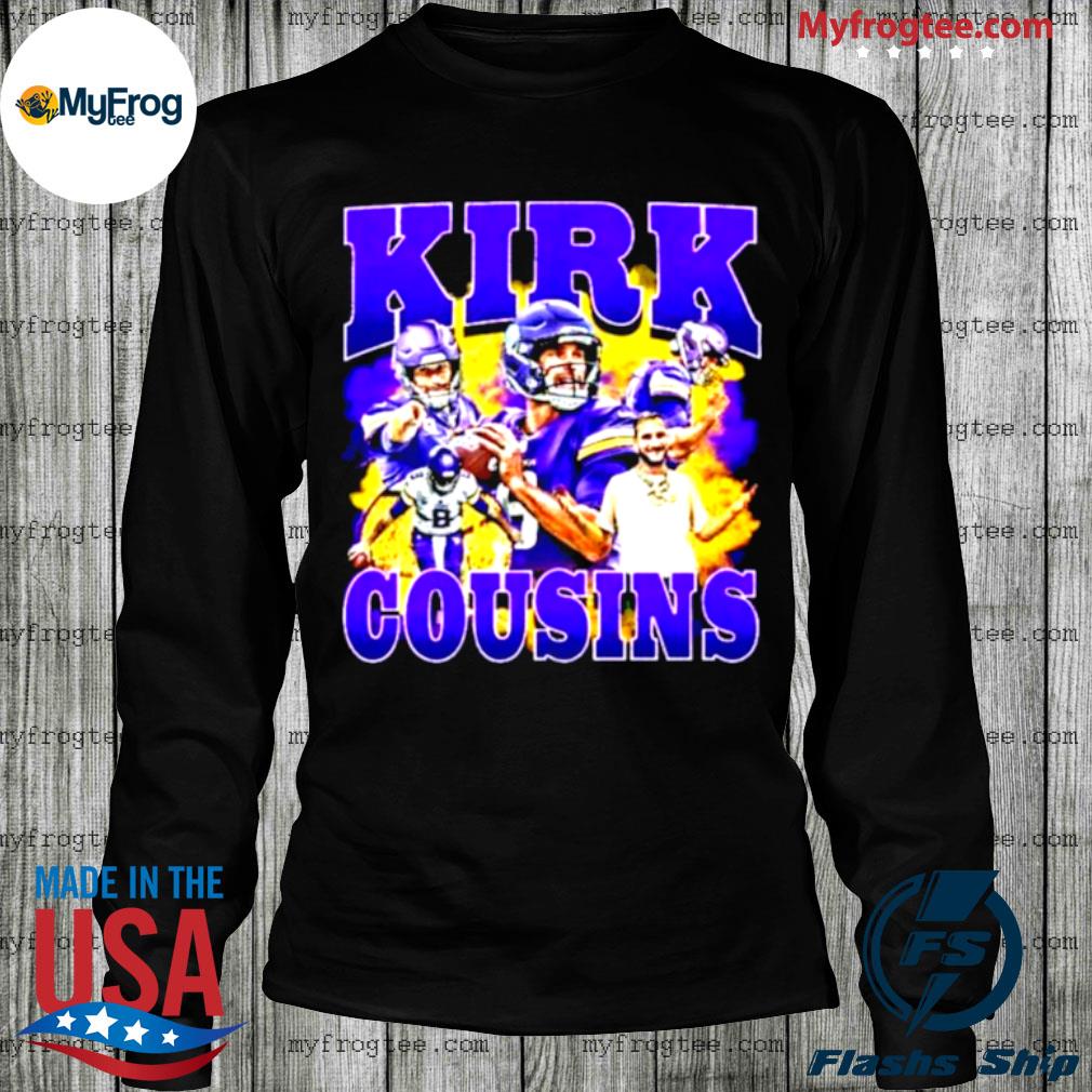 Funny Kirk Cousins Shirt Minnesota Vikings Long Sleeve Shirt Gifts for  Vikings Fans - Happy Place for Music Lovers