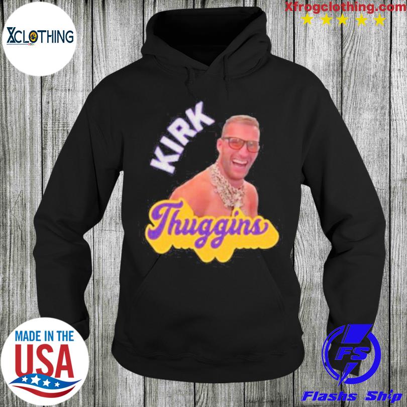 Long Sleeve Purple Vikings Kirk Thuggins Logo T-Shirt Adult at