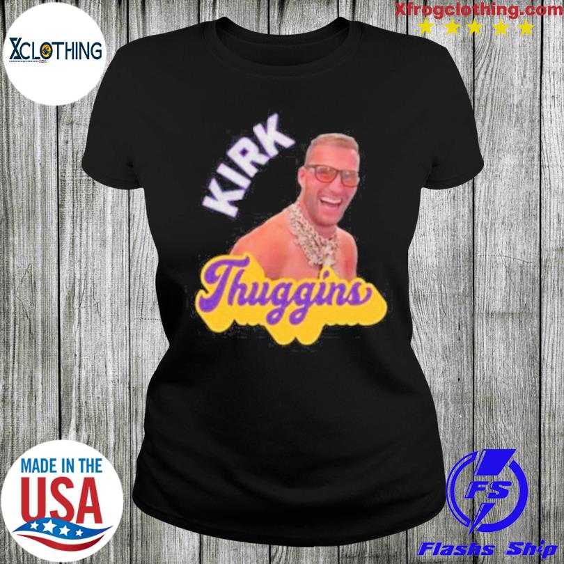 Long Sleeve Purple Vikings Kirk Thuggins Logo T-Shirt Adult at