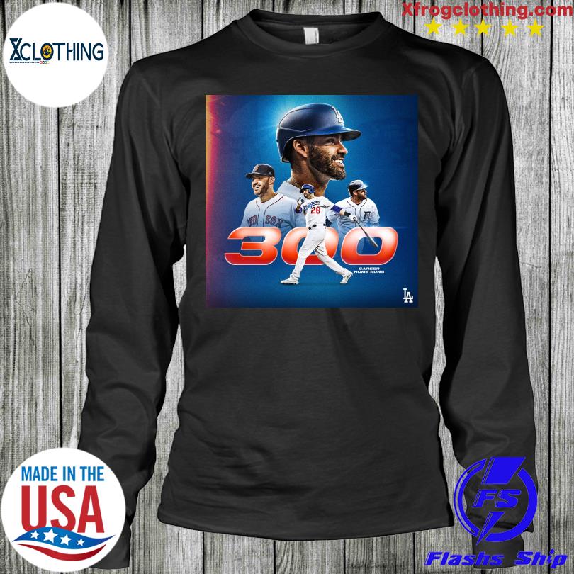 La Dodgers J D Martinez 300 Career Home Runs Shirt, hoodie