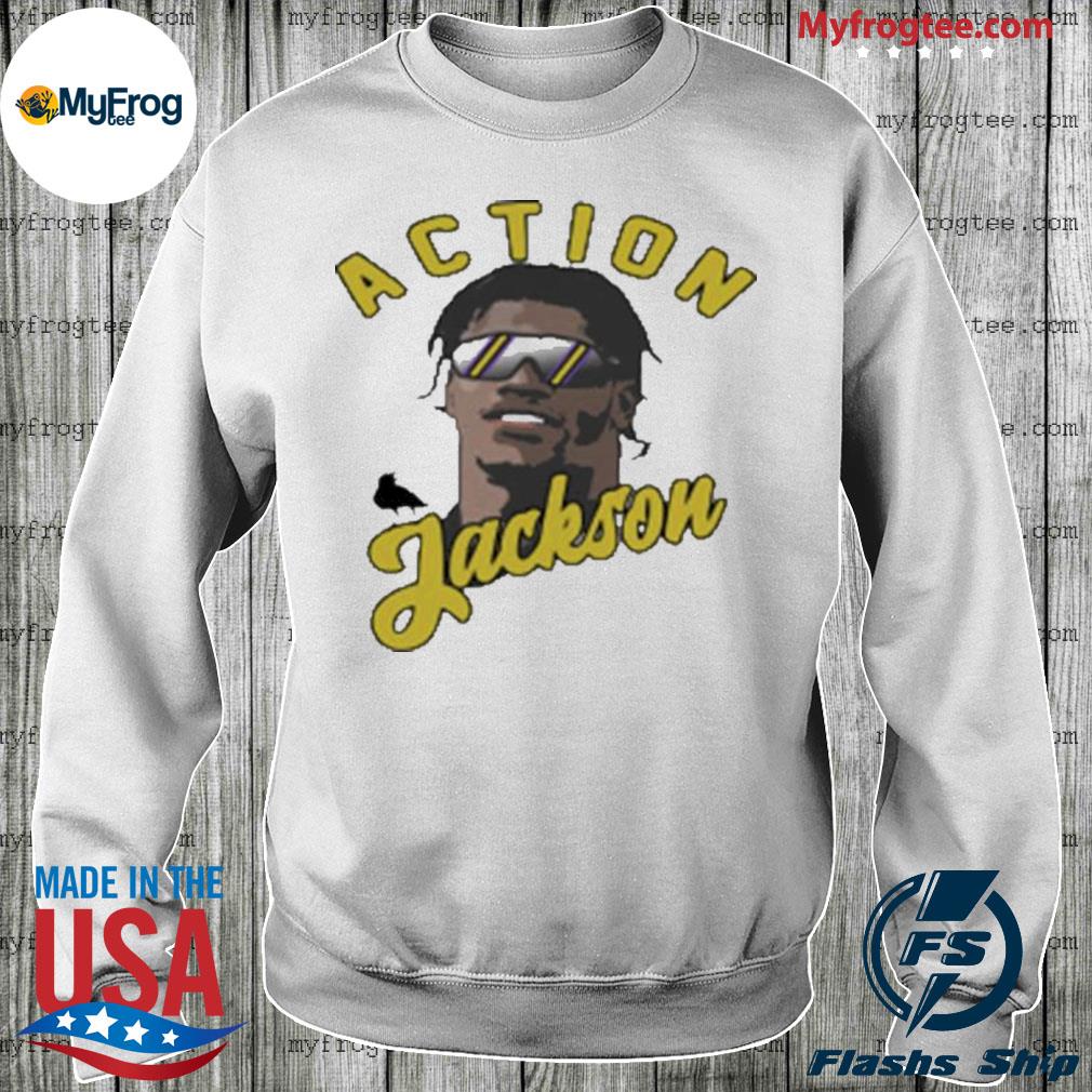 Official action lamar jackson 2022 shirt, hoodie, sweater, long sleeve and  tank top