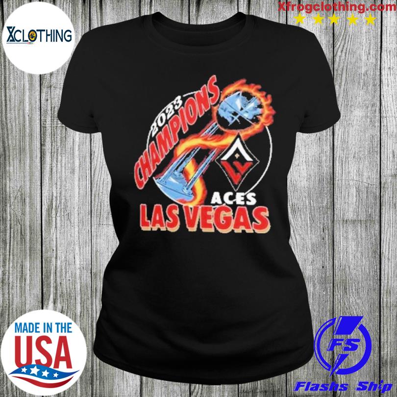 Las Vegas Aces Homage Unisex 2023 Wnba Finals Champion Trophy Hoodie And T  Shirt