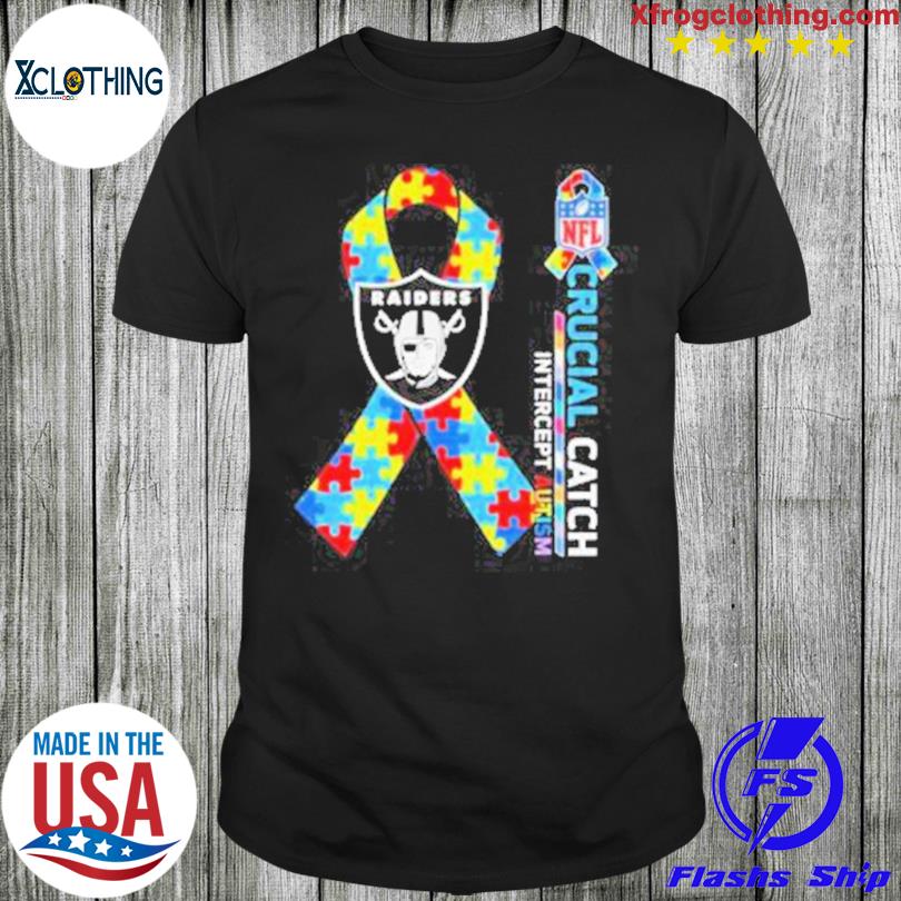 Las Vegas Raiders NFL Crucial Catch Intercept Autism shirt, hoodie,  sweater, long sleeve and tank top