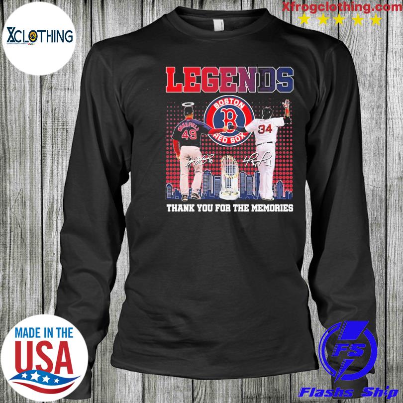 Boston red sox legends thank you for the memories shirt - Limotees