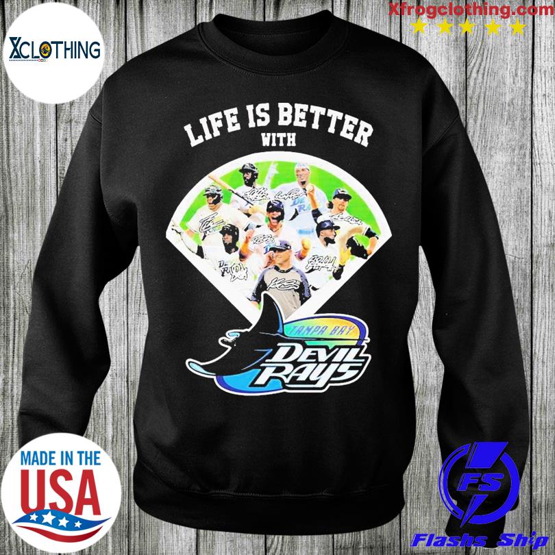 Life Is Better With Tampa Bay Devilrays Signatures Shirt, hoodie