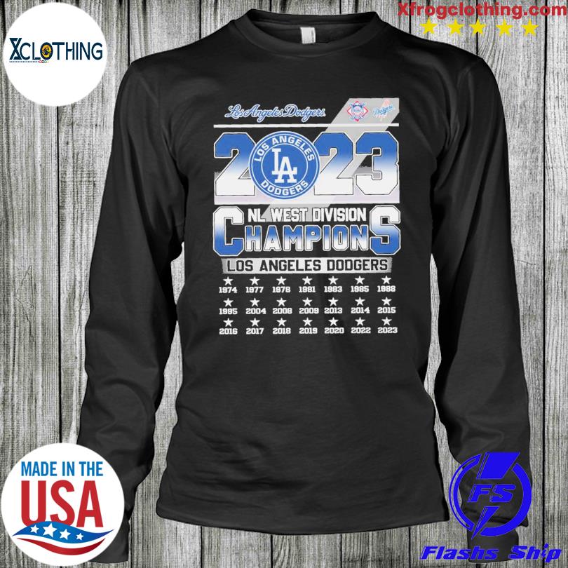 Los Angeles Dodgers NL West Division Champions 1974-2023 shirt, hoodie,  sweater, long sleeve and tank top
