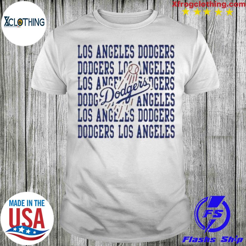 Los Angeles Dodgers Youth Distressed Logo T-Shirt - Gray