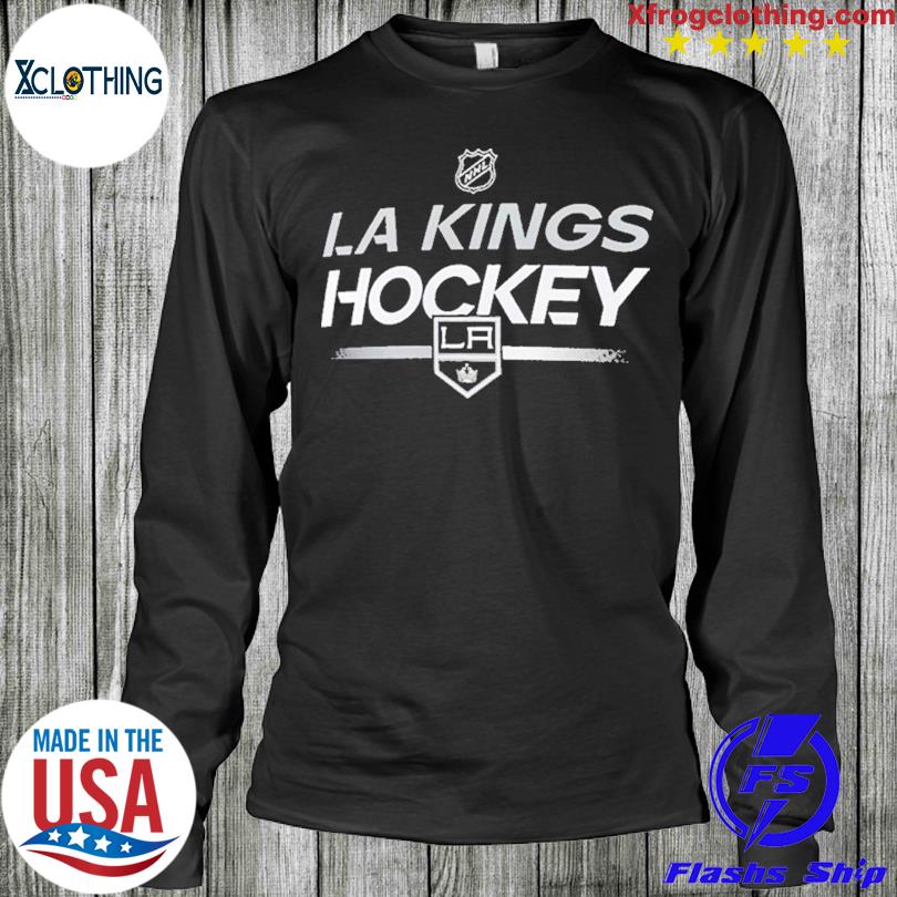 Los Angeles Kings Mens Adidas Black Primary Logo Long Sleeve T Shirt