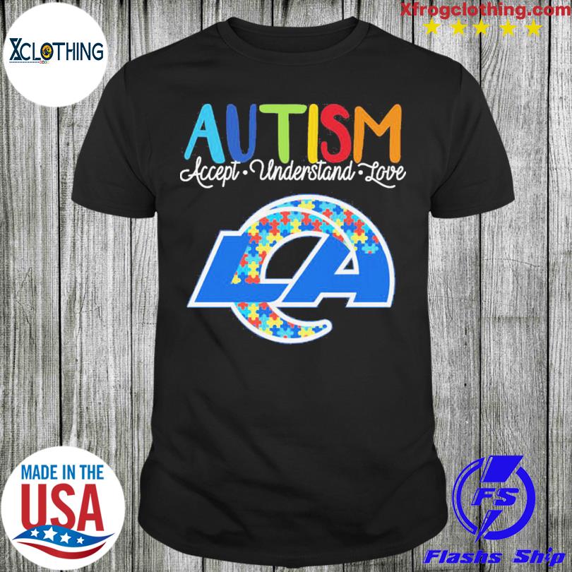 Los Angeles Rams Autism Awareness Accept Understand Love Shirt