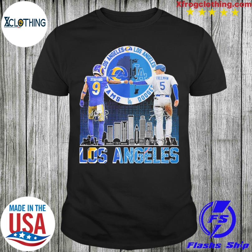 Los angeles rams stafford and dodgers freeman city champions shirt, hoodie,  sweater, long sleeve and tank top