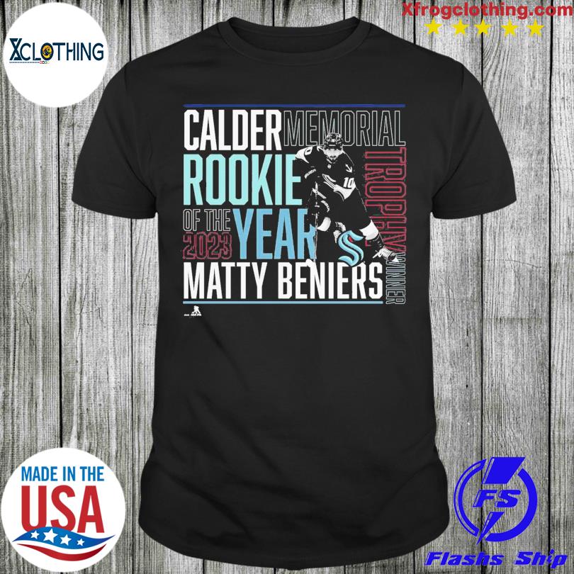Seattle kraken matty beniers rookie of the year shirt, hoodie