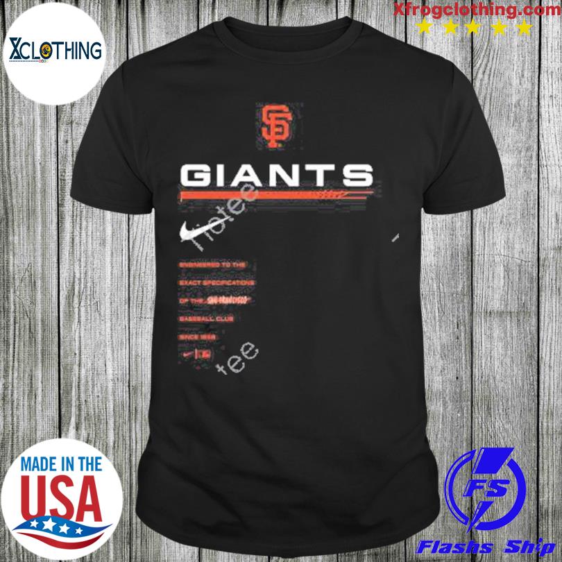 Men's San Francisco Giants Nike Black Exceed Performance Shirt